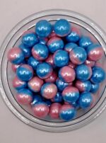 Perle comestibile, albastru-roz, 10 mm, 50 gr