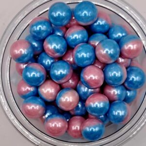 Perle comestibile, albastru-roz, 10 mm, 50 gr