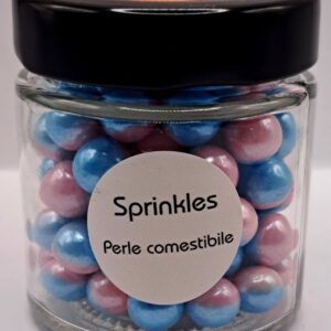 Perle comestibile, albastru-roz 10 mm, 90 gr