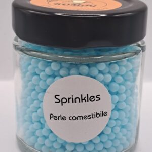 Perle comestibile, albastru baby, 3 mm, 90 gr