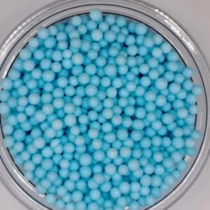 Perle comestibile, albastru baby, 3 mm, 50 gr
