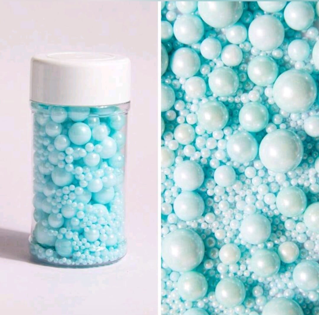 Perle comestibile, Albastru mix, 90 gr