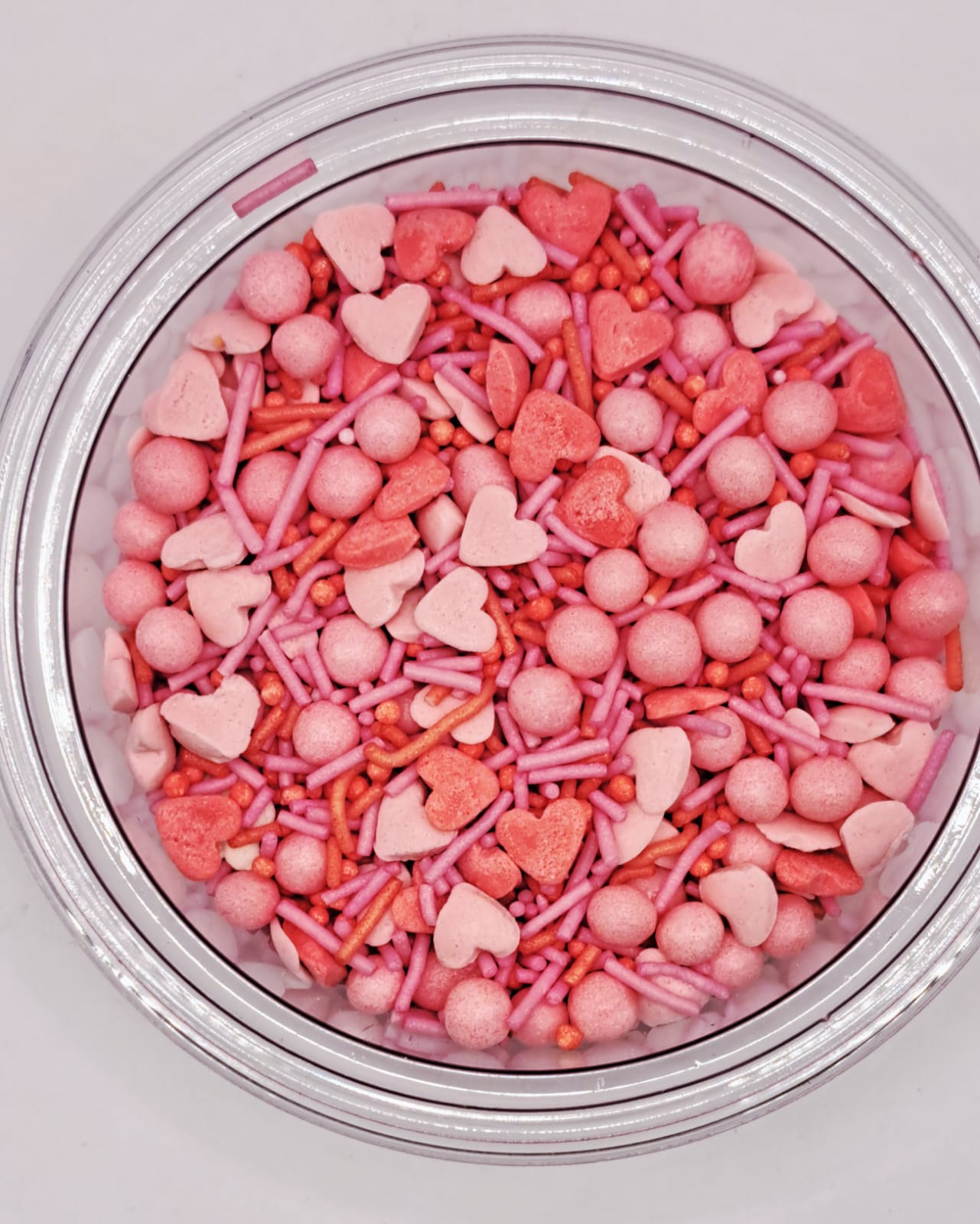 Perle comestibile, roz pal, mix confeti, 20 gr