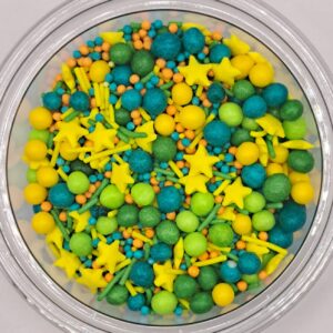 Perle comestibile, mix galben-verde, 30 gr