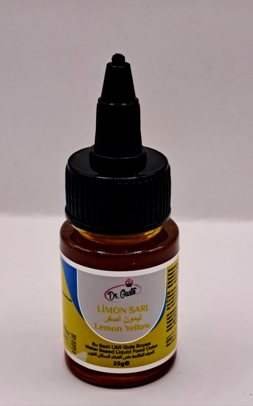 Colorant alimentar, Galben, lichid pe baza de apa. pentru creme, frisca, etc