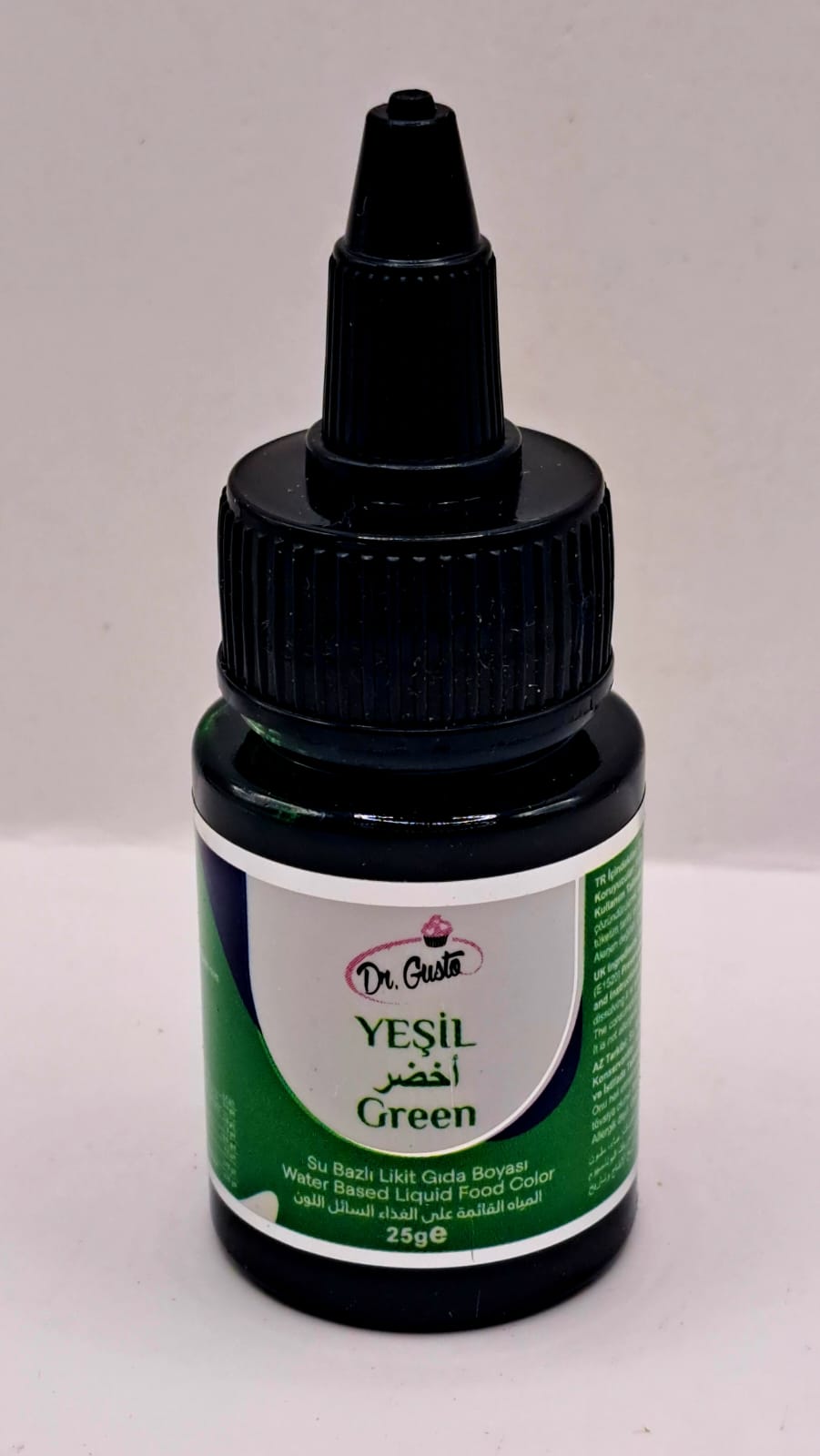 Colorant alimentar,Verde, lichid pe baza de apa. pentru creme, frisca, etc