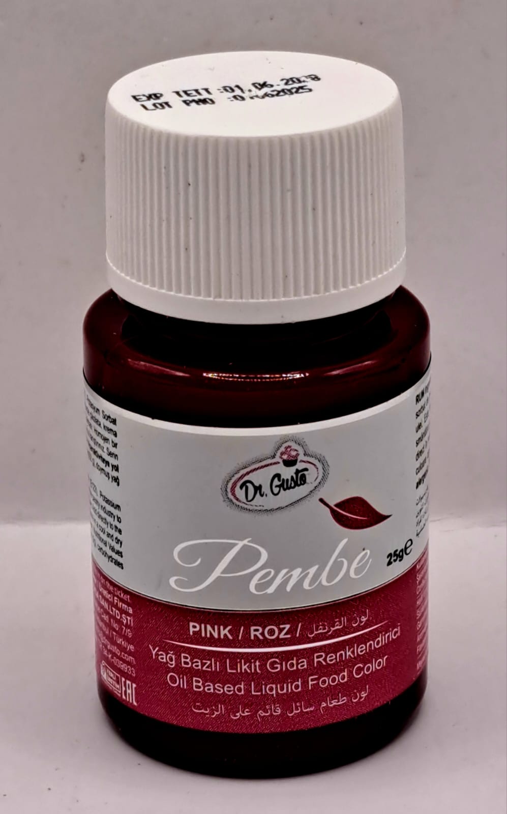 Colorant liposolubil Lichid, Roz, pentru ciocolata, 25 GR