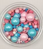 Perle comestibile, mix 44, roz-bleo, 50 gr