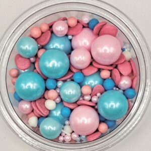 Perle comestibile, mix 44, roz-bleo, 50 gr