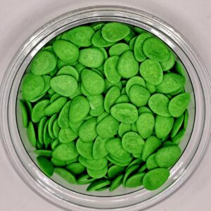 Perle comestibile, oval verde confeti, 20 gr