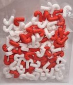 Perle comestibile, bastonase rosu alb, 20 gr