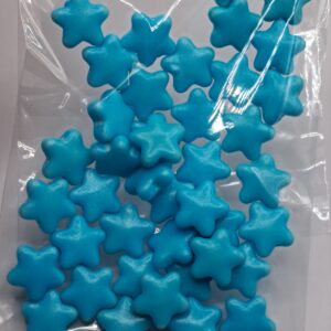Perle comestibile, stea albastra, 1 cm , 20 gr