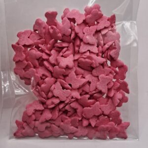 Perle comestibile, fluturi roz, 20 gr