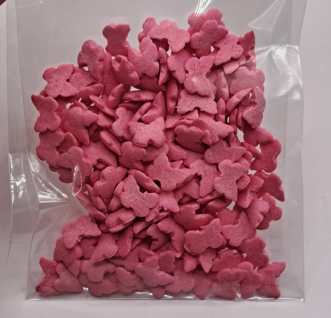 Perle comestibile, fluturi roz, 20 gr