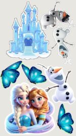 Vafe comestibile, ana si elsa, nr 100