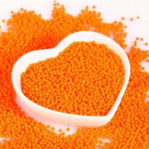 Perle comestibile, portocaliu, 2 mm.50 gr
