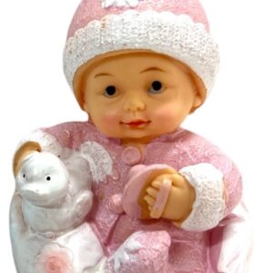 Decoratiuni decor, bebelus roz , ratusca in brate