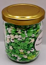 Perle comestibile, verde, nr 10, 100 gr