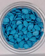 Perle comestibile, albastru oval confeti, 50 gr
