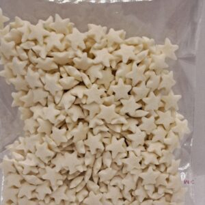 Perle comestibile, stea alba confeti, 20 gr