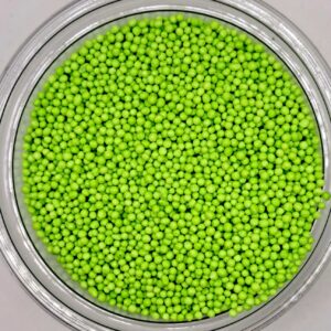 Perle comestibile, verde deschis, 2 mm, 50 gr