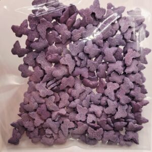 Perle comestibile, fluturi mov confeti, 20 gr