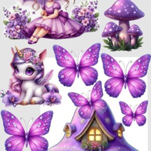 Vafe comestibile,  unicorn, mov
