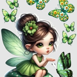Vafe comestibile, verde, domnisoara