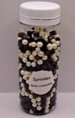 Perle comestibile, Orez expandat, Mixt, alb ,maro, negru, 120 gr