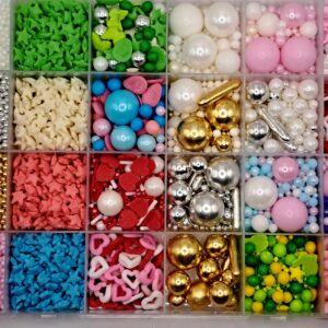 Perle comestibile, Mixt, 24 sortimente, 325 gr Total