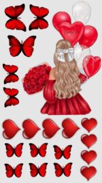 Vafe comestibile, imagini indragostiti, Valentines Day, NR 22