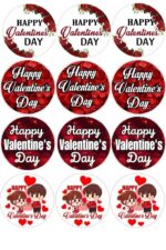 Vafe comestibile, imagini indragostiti, Valentines Day, NR 30