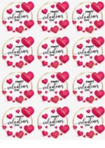 Vafe comestibile, imagini indragostiti, Valentines Day, NR 32