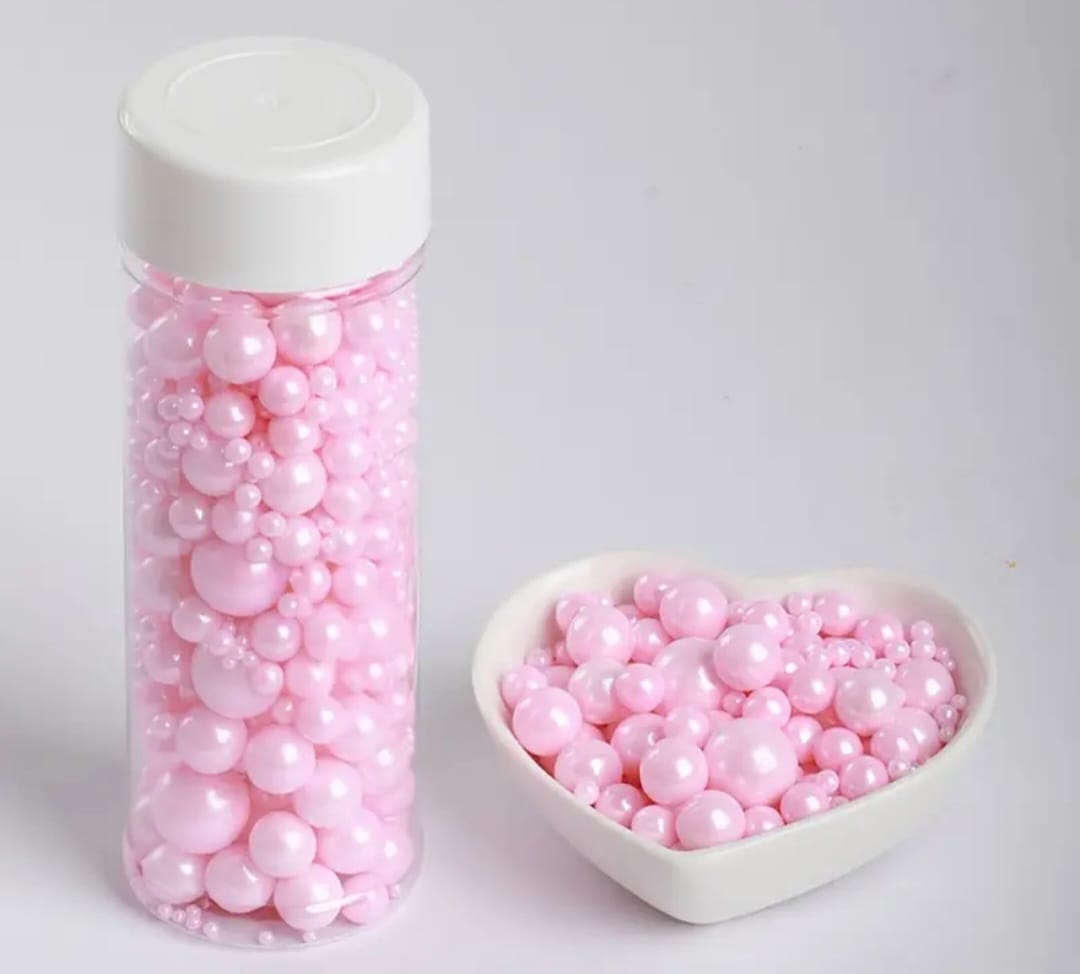 Perle comestibile, Roz mixt, 90 gr