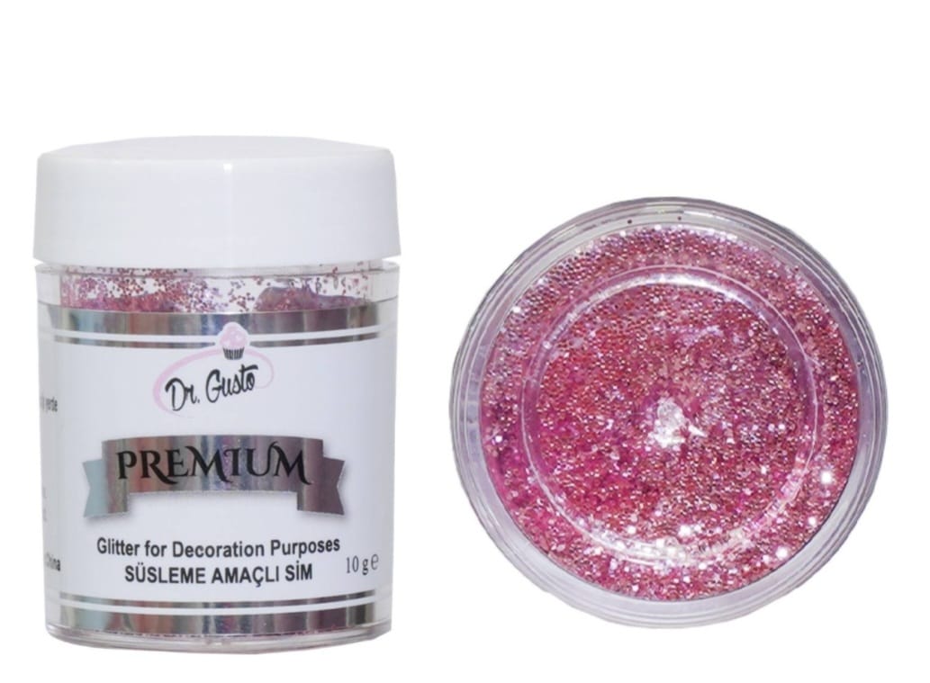Glitter sclipici , Roz, 10 gr, noncomestibil pentru machete si decor