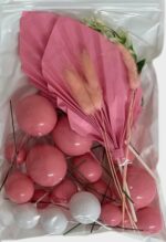 Sfere,bile non alimentare, Roz+Frunze decor