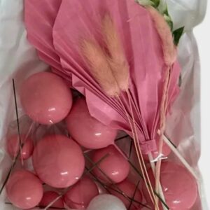 Sfere,bile non alimentare, Roz+Frunze decor