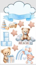 Vafe comestibile, Urs Albastru, nr 25
