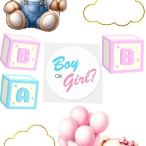 Vafe comestibile, boy, girl, roz albastru
