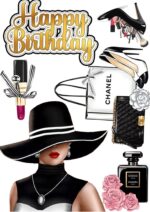 Vafe comestibile, Chanel, happy birthday