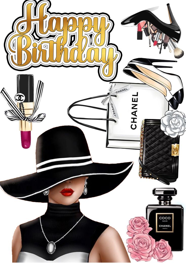 Vafe comestibile, Chanel, happy birthday
