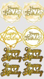 Vafe comestibile, happy birthday, topere auri