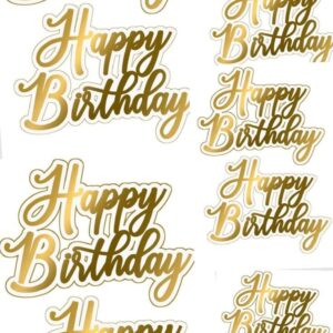 Vafe comestibile, happy birthday auri