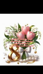 Vafe comestibile, flori , 8 martie