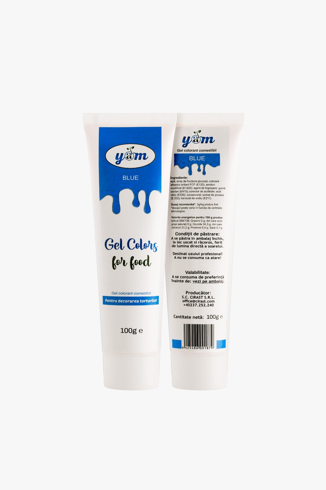 Colorant alimentar gel, 100 Gr, ALBASTRU