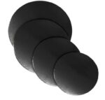 Platou de lemn, Gros / MDF , 22 cm, Negru