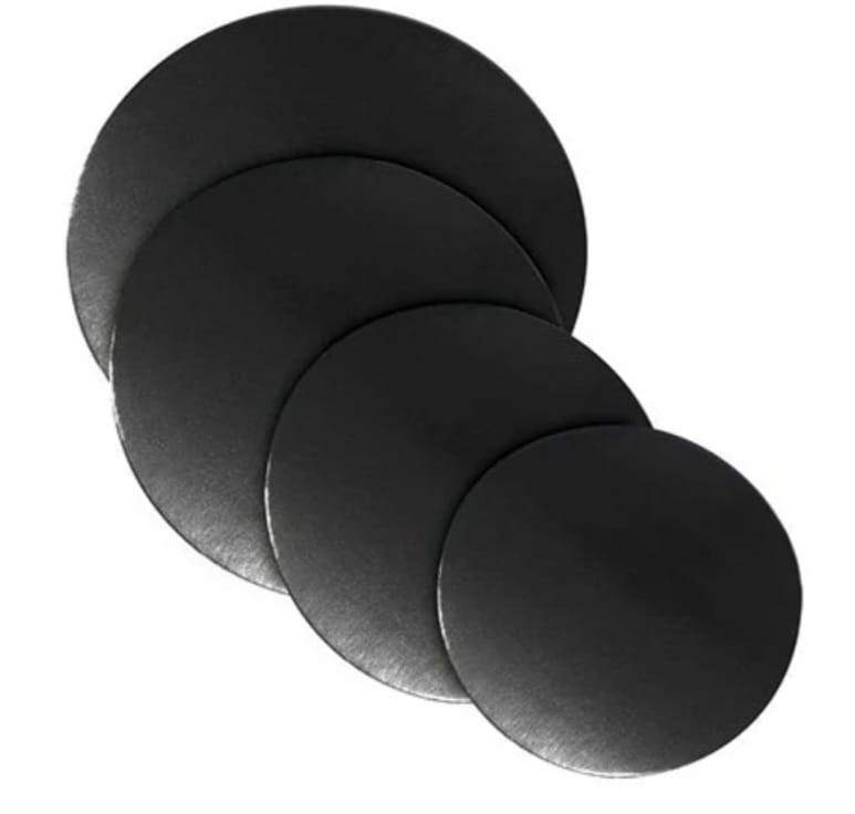 Platou de lemn, Gros / MDF , 22 cm, Negru