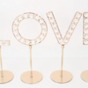 Decoratiune fier+sticla, Love, candy bar