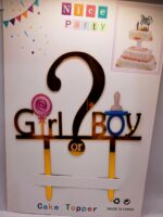 Toper acril, Girl?Boy, auriu