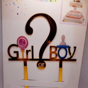 Toper acril, Girl?Boy, auriu